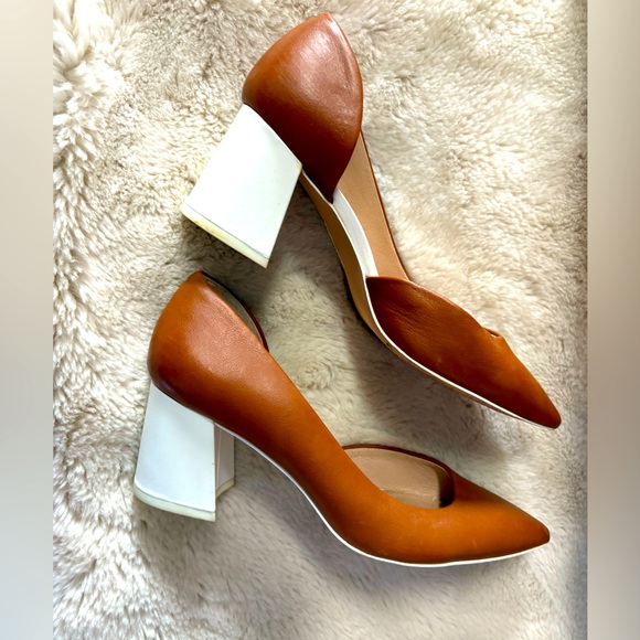 Louise et Cie Block Heel Leather Pumps 🌵8.5 - Picture 1 of 10